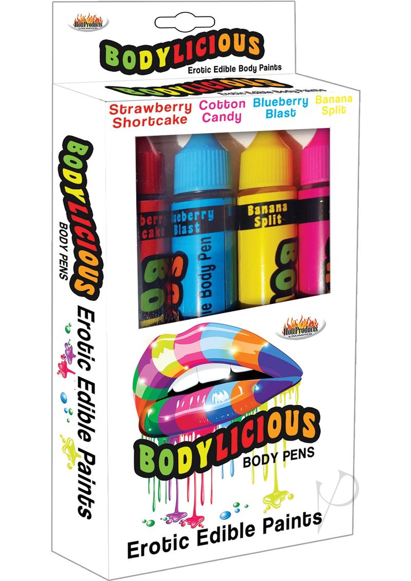 Bodylicious Erotic Edible Body Paint 4pk