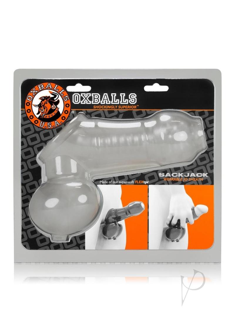 Sackjack Wearable Jackoff Sheath Clear