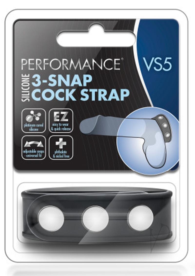 Performance Vs5 3 Snap Cock Strap Blk