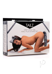 Tailz Grey Wolf Tail And Ears Set
