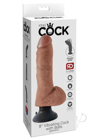 Kc 8 Vibrating Cock W/balls Tan