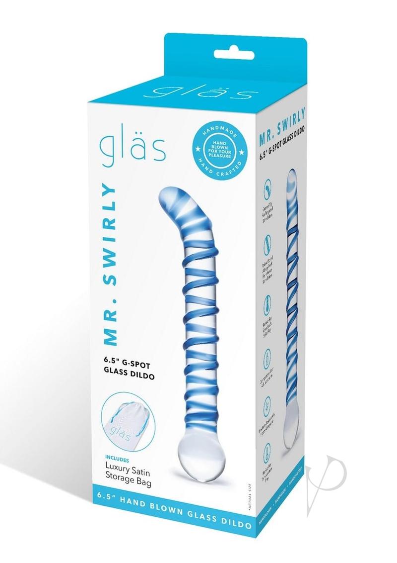 Mr Swirly G-spot Glass Dildo 6.5