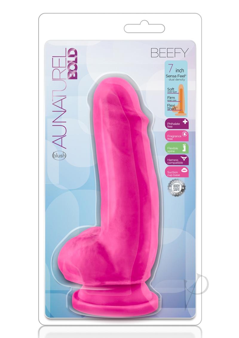 Au Naturel Bold Beefy Dildo 7 Pink