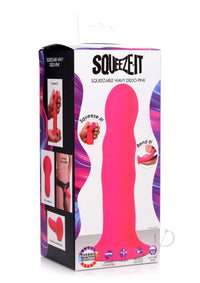 Squeeze It Squeezable Wavy Dildo Pnk