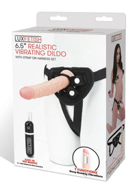 Lux F Realistic Vibe Dildo W/harness 6.5