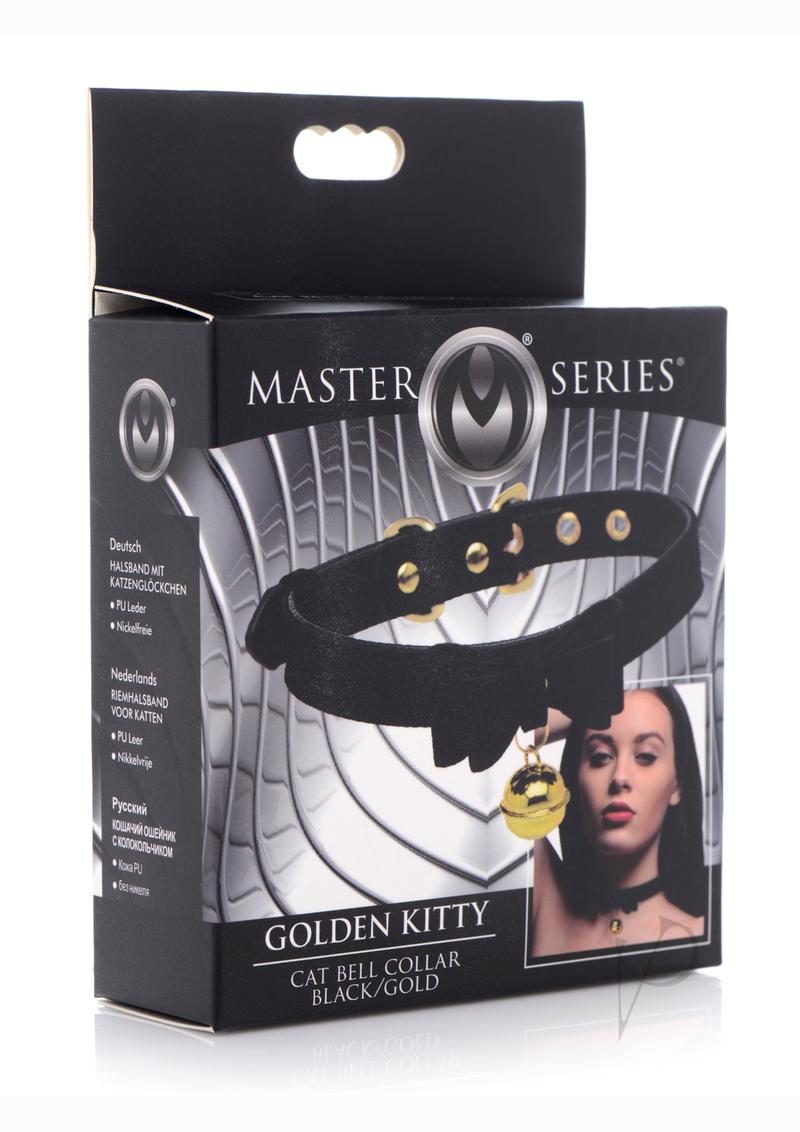 Ms Golden Kitty Collar Black/gold