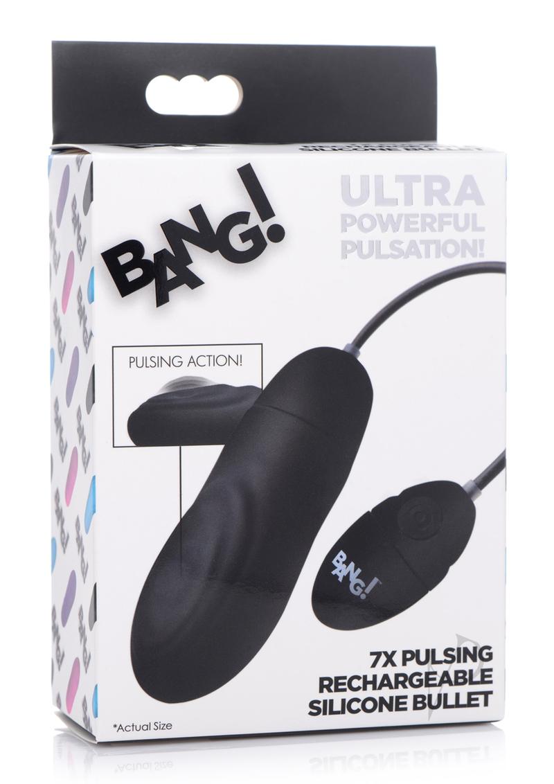 Bang 7x Pulsing Recharge Bullet Black