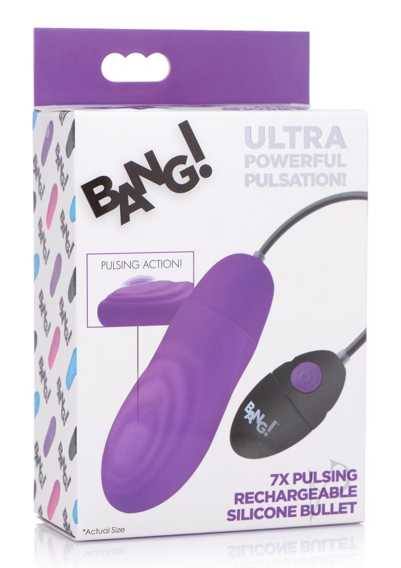 Bang 7x Pulsing Recharge Bullet Purple