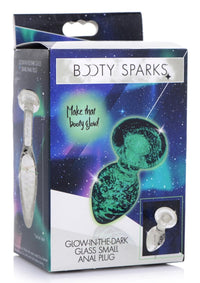Booty Sparks Glow Glass Plug Sm