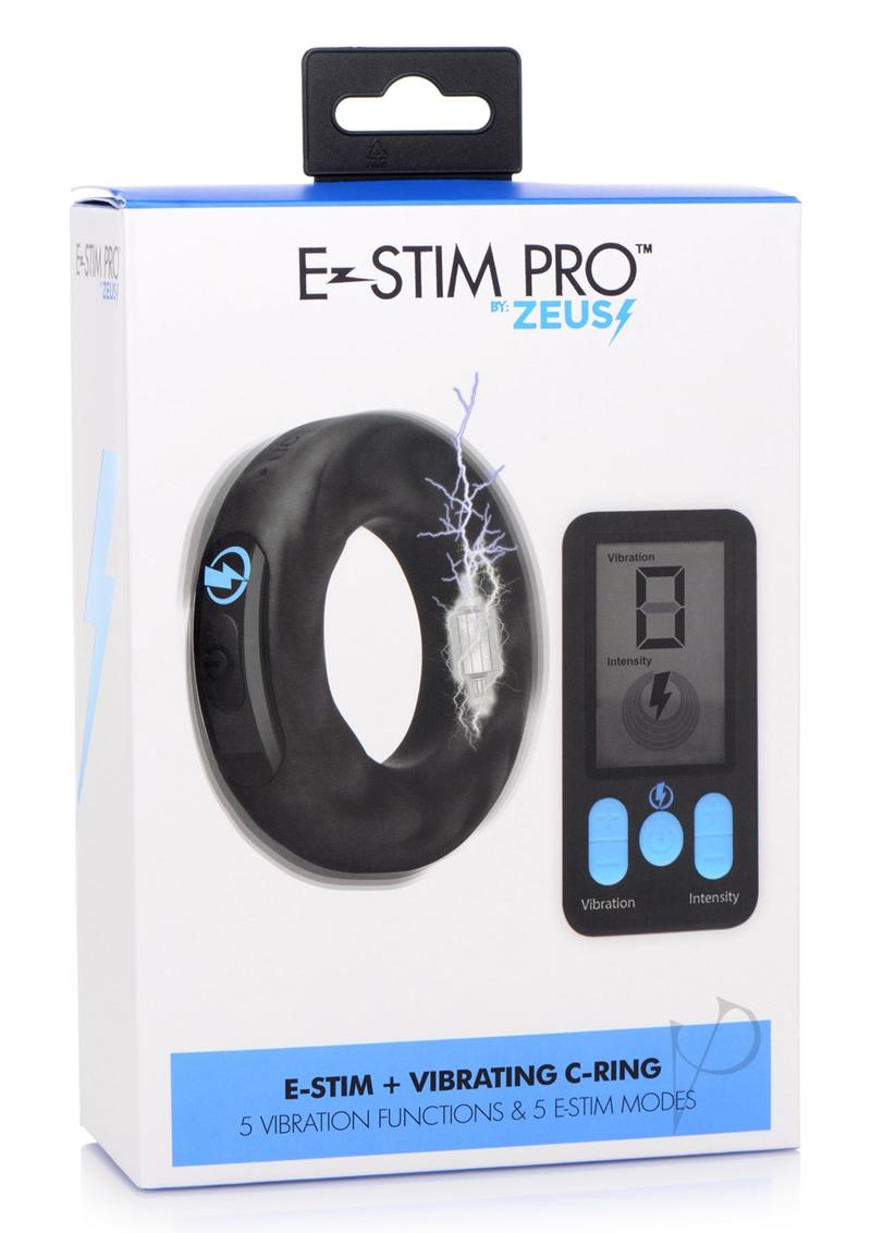 Zeus Vibe and Estim Cock Ring W/remote