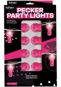 Light Up Pink Pecker String Party Lights