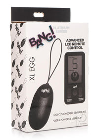 Bg 25x Silicone Xl Egg W/remote Black