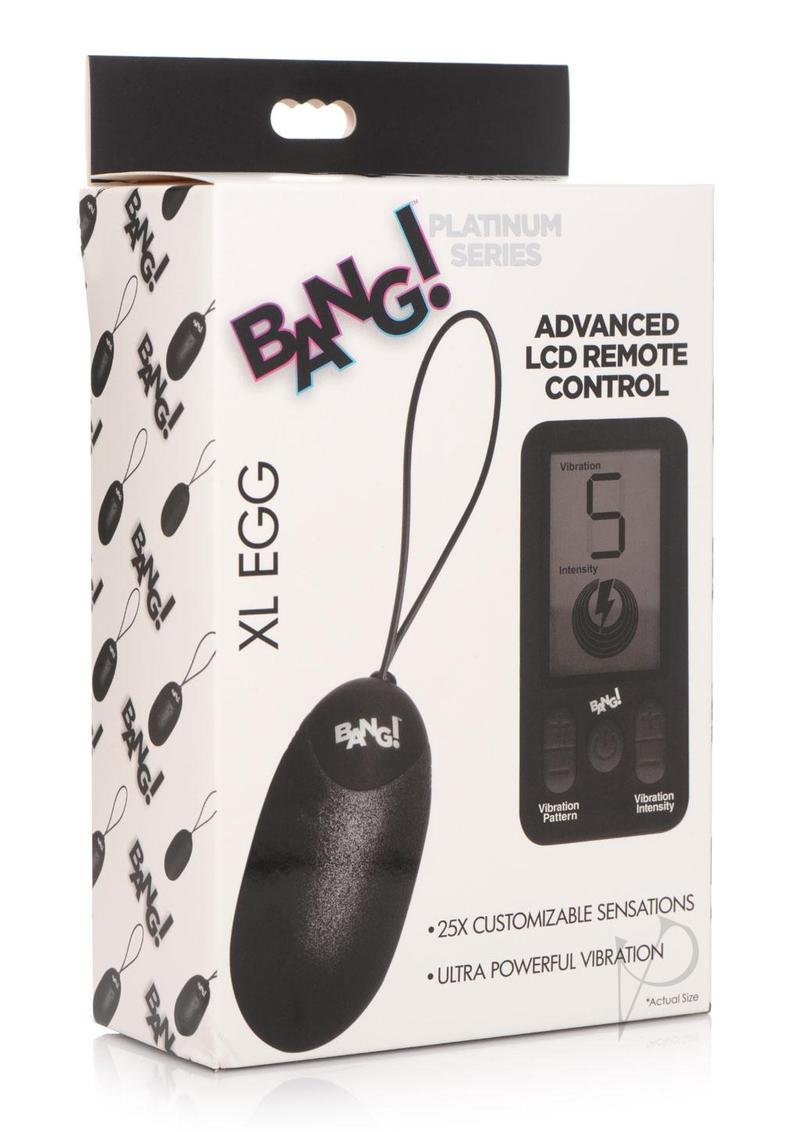 Bg 25x Silicone Xl Egg W/remote Black