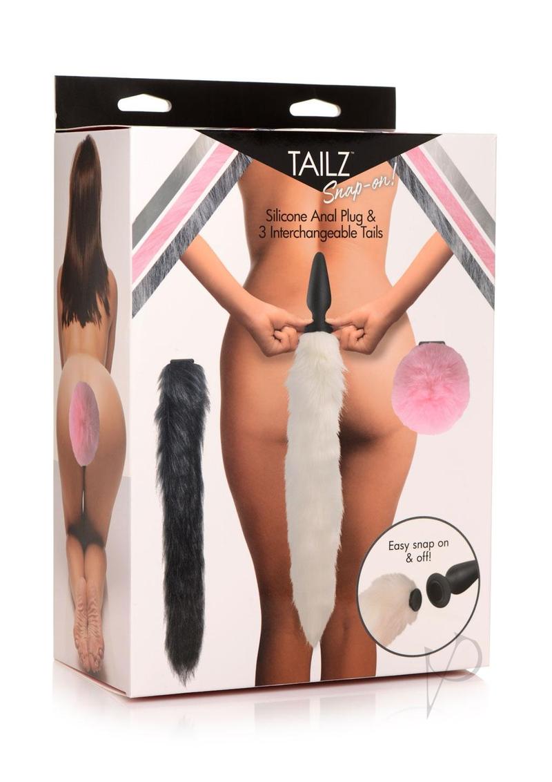 Tailz Silicone Anal Plug and 3 Tails Set