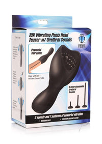 Tm 10x Vibe Penis Head W/ Sounds Black