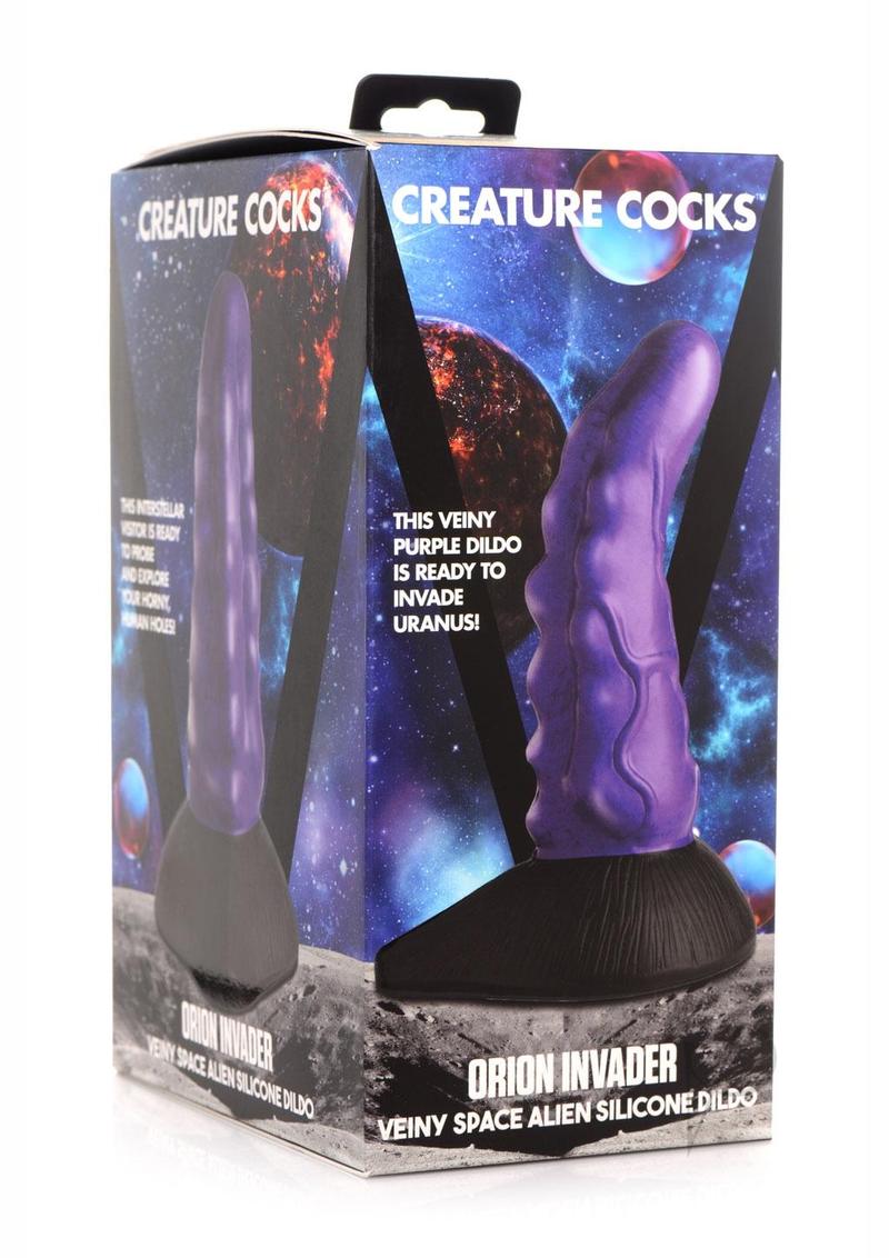 Creature Cocks Orion Invader Veiny Space Alien Silicone Dildo 7.25in