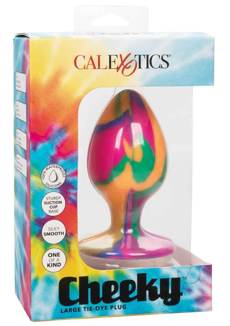 Cheeky Tie-Dye Silicone Butt Plug Large