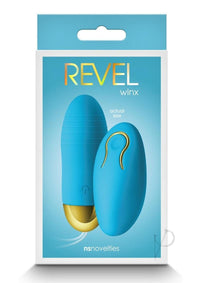 Revel Winx Rechargeable Silicone Bullet with Remote Control Blue