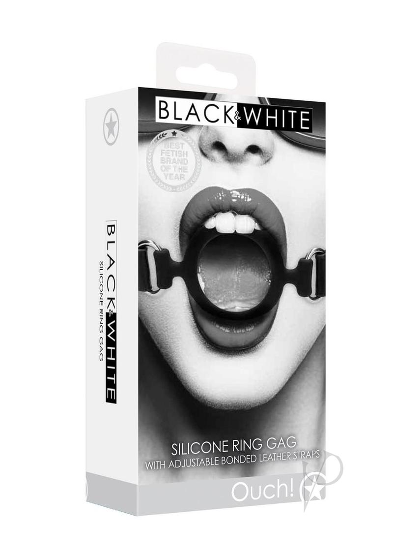 Ouch Silicone Ring Gag Black