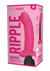 Whipsmart Curved Ripple Dildo 6 Pink