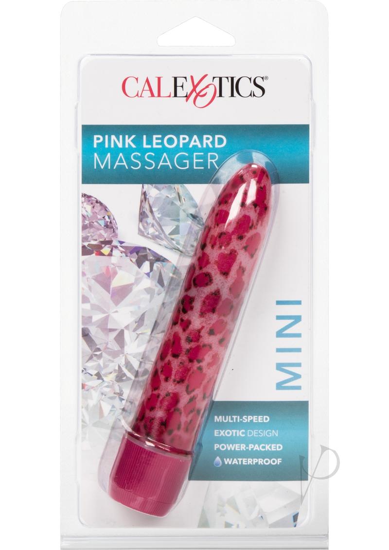 Leopard Mini Massager Pink