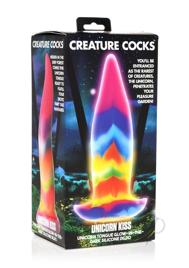Creature Cocks Unicorn Kiss Glow in the Dark Silicone Dildo