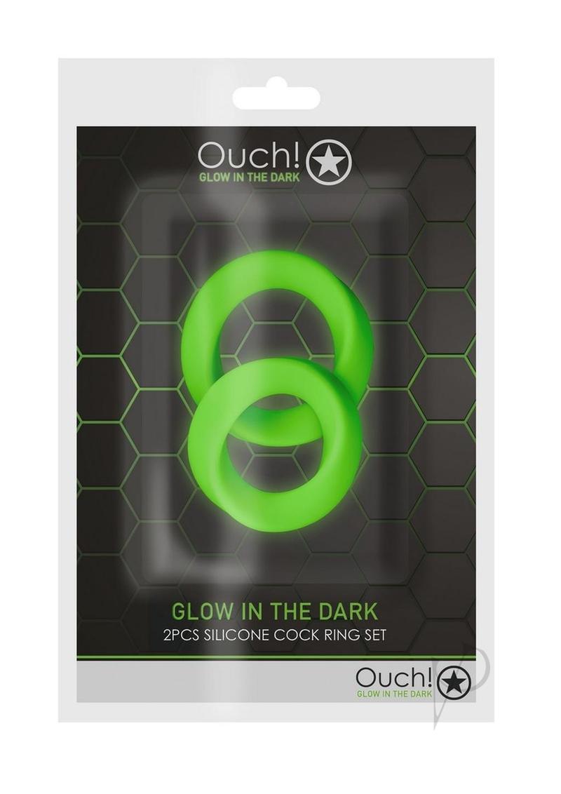 Ouch Cock Ring Set 2pc Gitd
