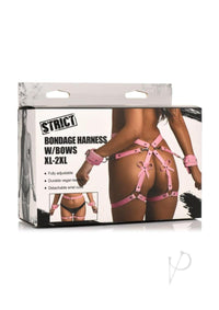 Strict Bondage Harness with Bows XLarge Pink