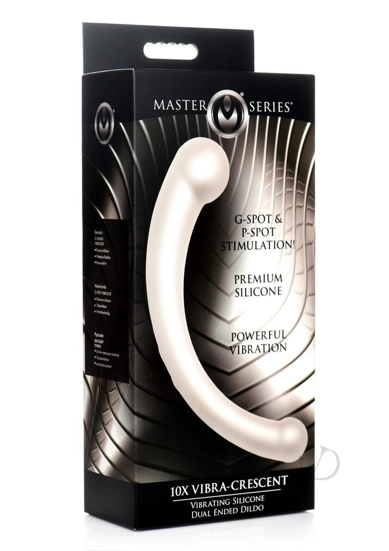 Ms Vibra Crescent Dual Dildo Silver