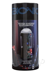 Bionic Power Stroking Rechargeable Anal Masturbator Black