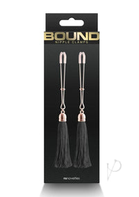 Bound Nipple Clamps T1 Rose Gld/blk
