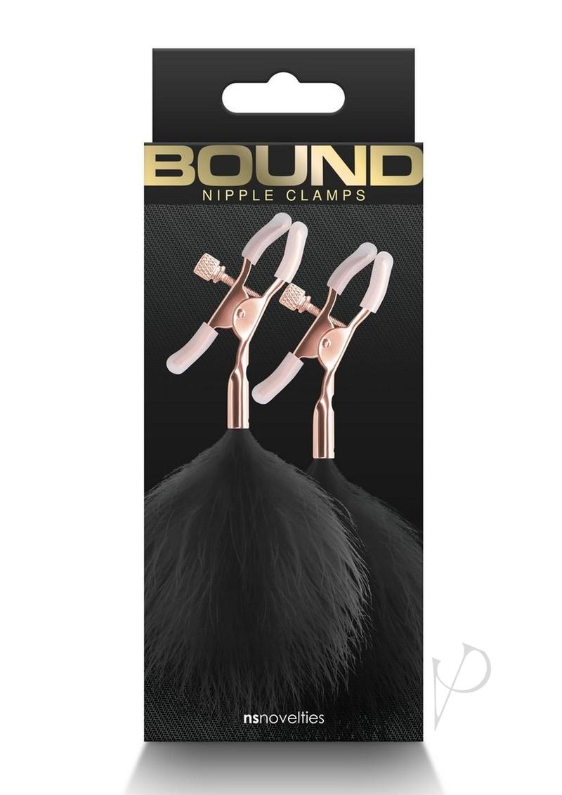 Bound Nipple Clamps F1 Rose Gld/blk