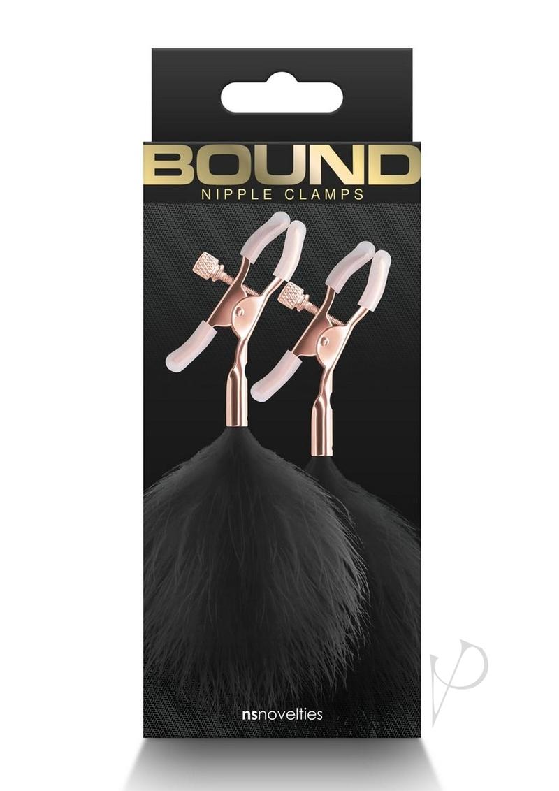 Bound Nipple Clamps F1 Rose Gld/blk