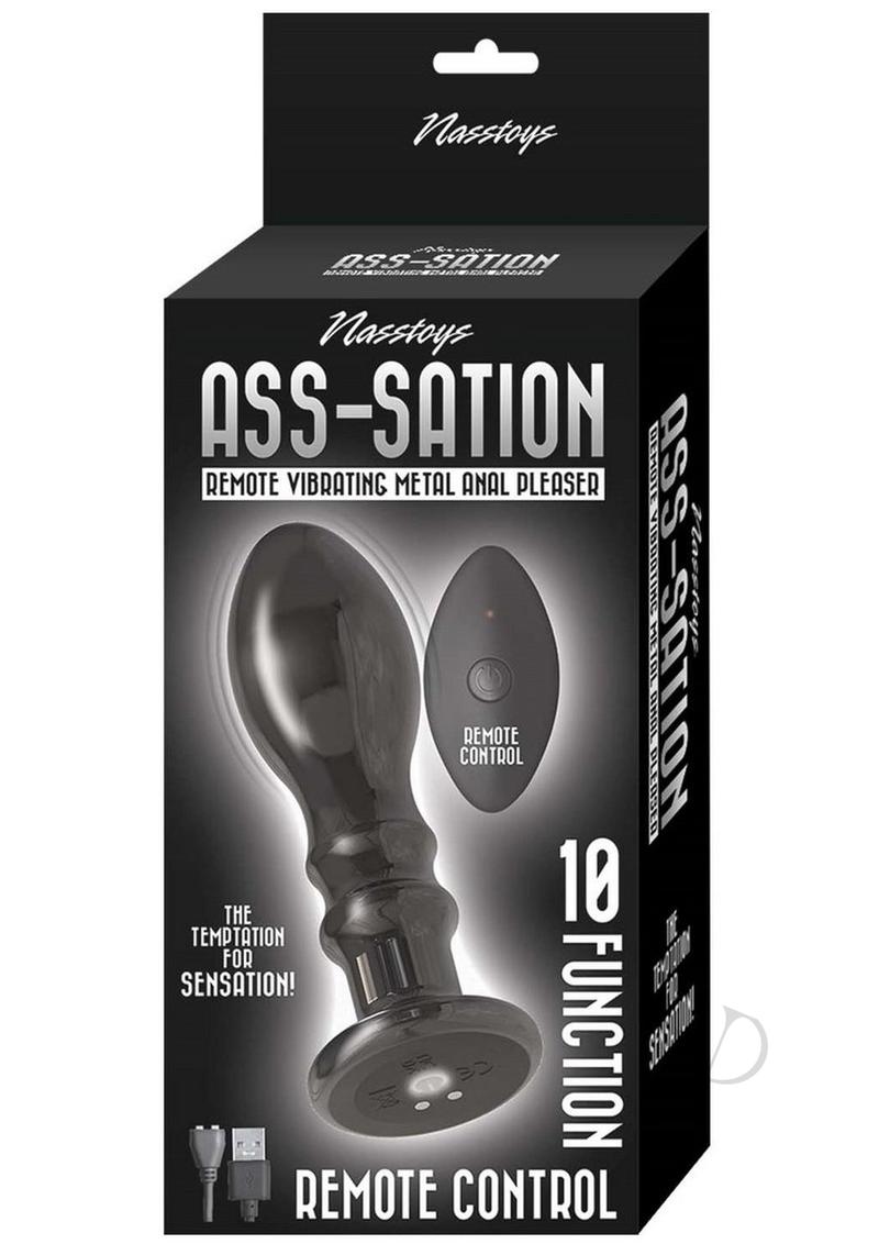 Ass-sation Remote Metal Anal Pleaser Blk