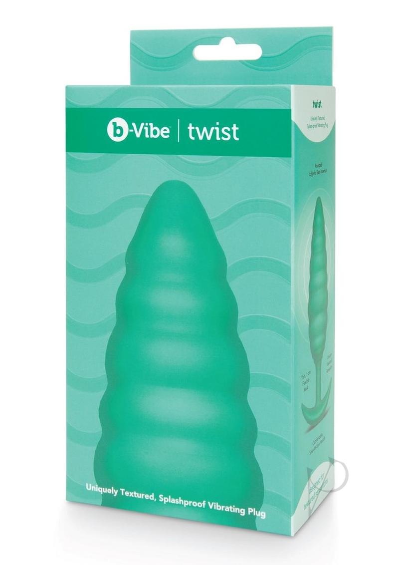 B-vibe Twist Texture Plug Green