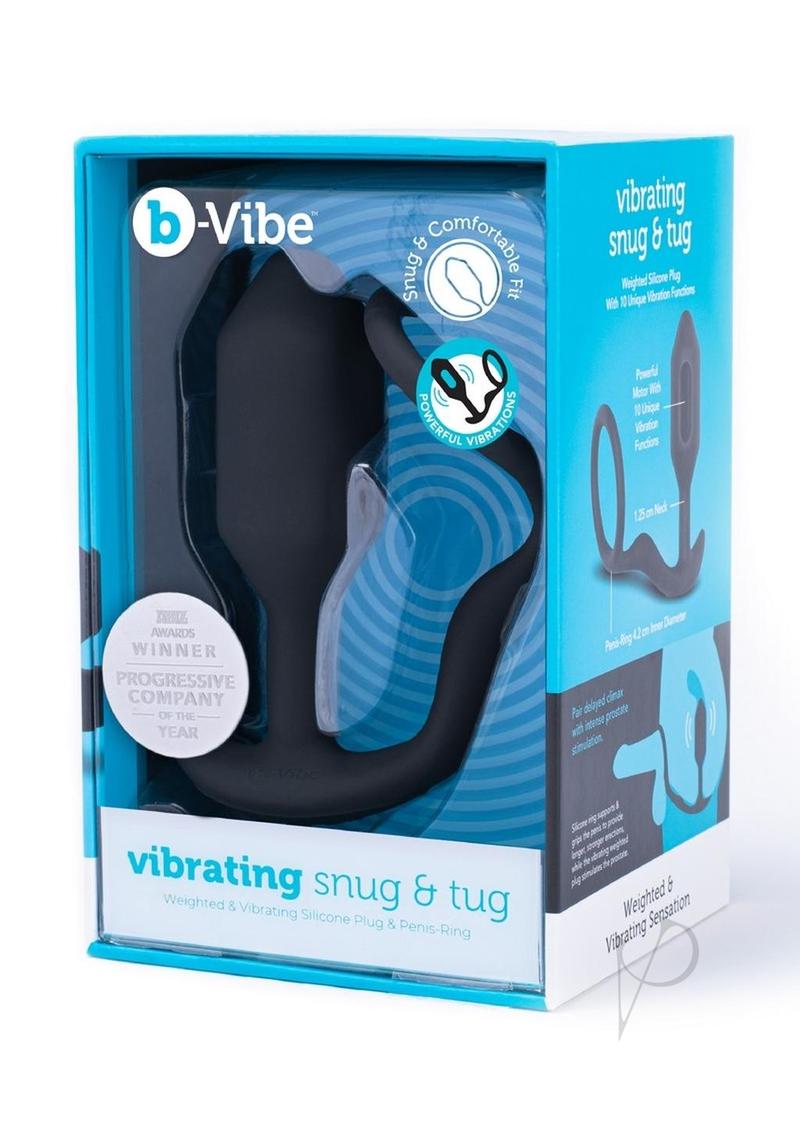 B-vibe Vibrate Snug Tug Md Black