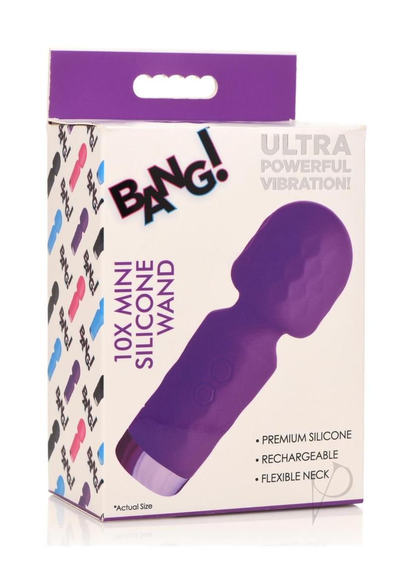 Bang 10x Mini Silicone Wand Purple