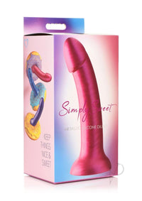 Simply Sweet Silicone Dildo 7 Pink