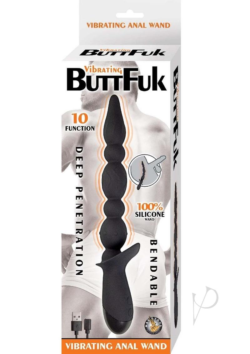 Vibrating Buttfuk Vibe Anal Wand Blk