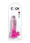 Kc 7 Cock Clear W/balls Pink