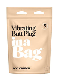 In A Bag Vibrating Butt Plug 5 Black