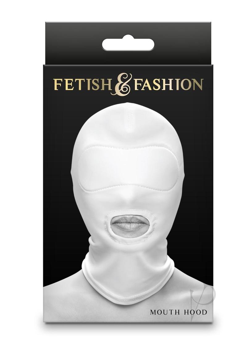 Fetish Fashion Mouth Hood Wht