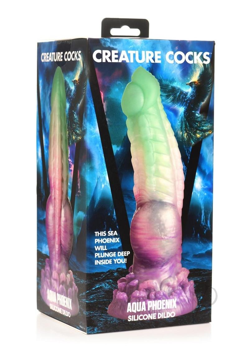 Creature Cocks Aqua Phoenix Dildo