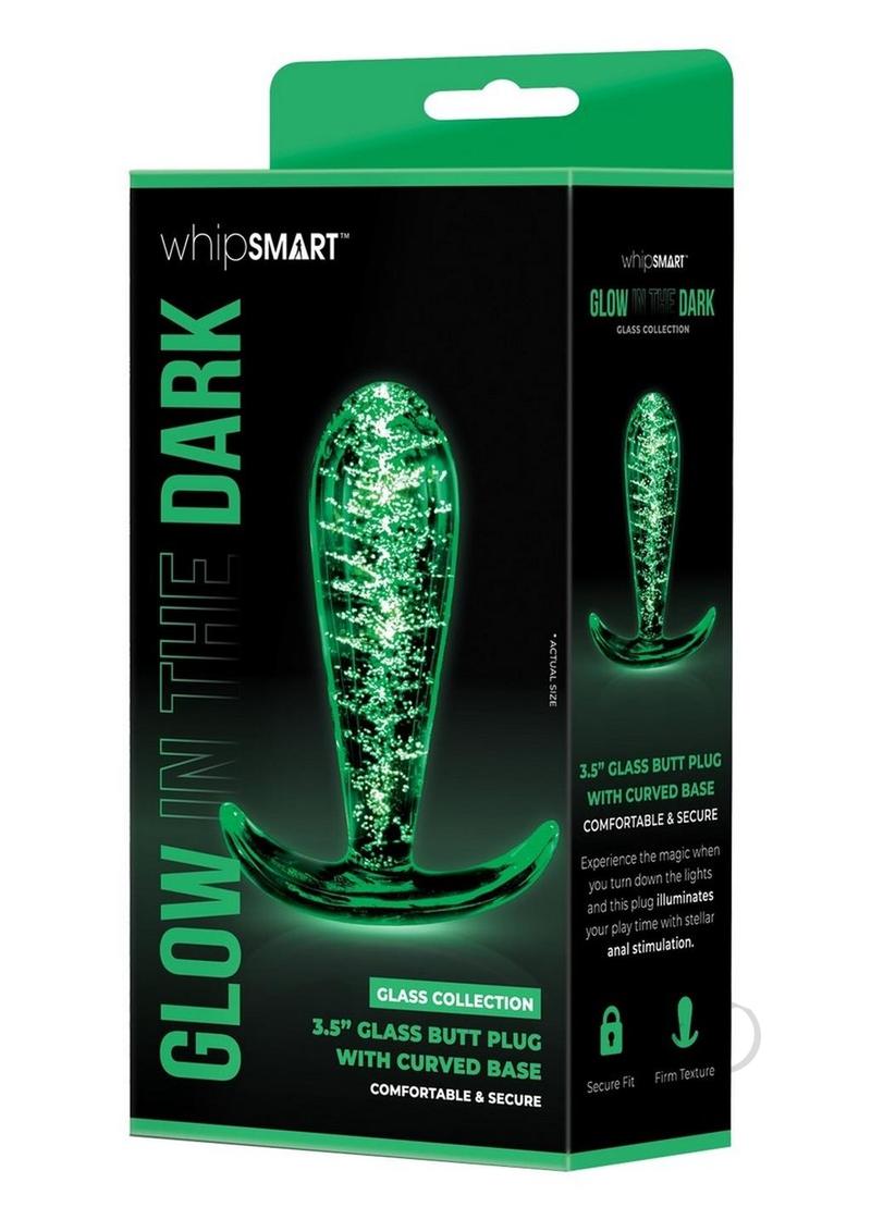 Whipsmart Glass Plug Curve Base 3.5