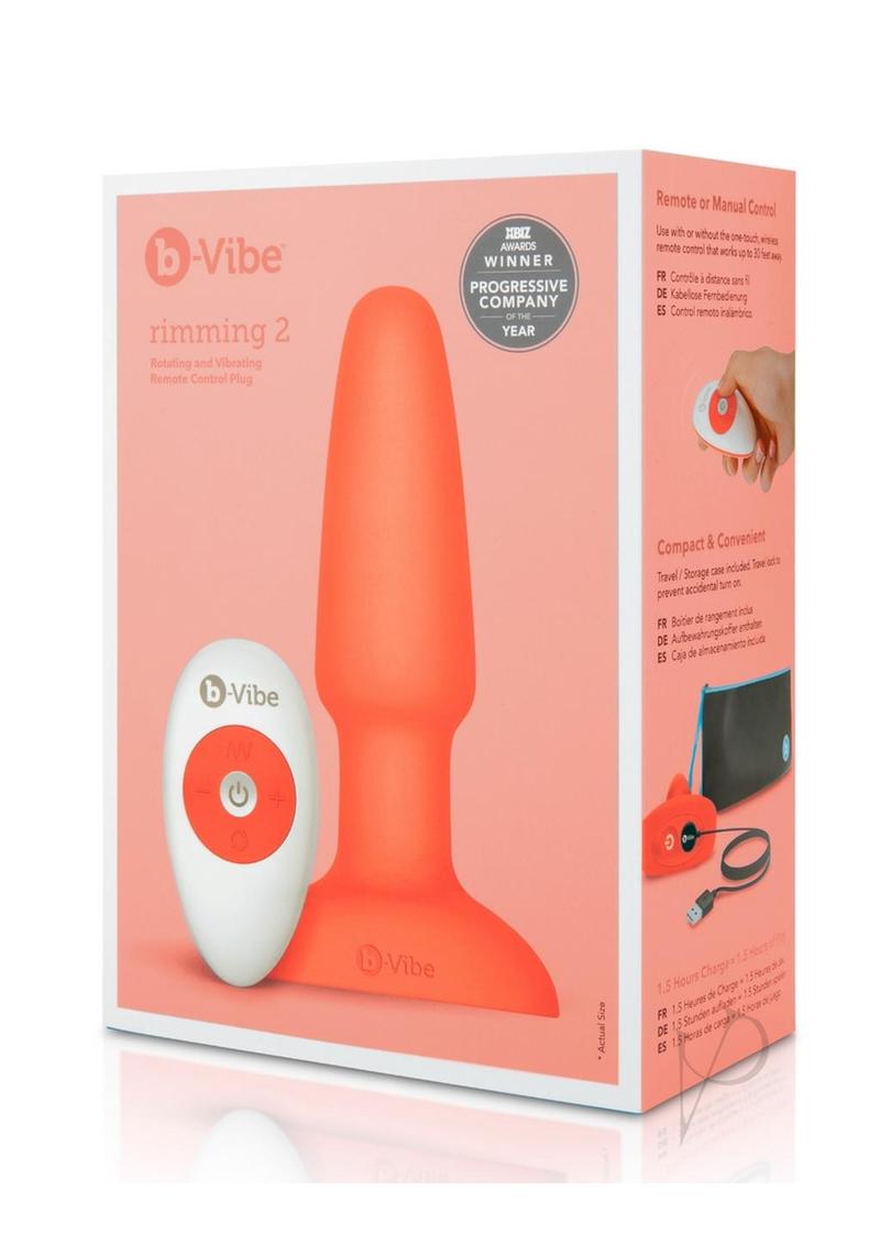 B-vibe Rimming Plug 2 Orange