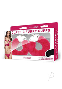 Whipsmart Furry Cuffs Eye Mask Hot Pnk