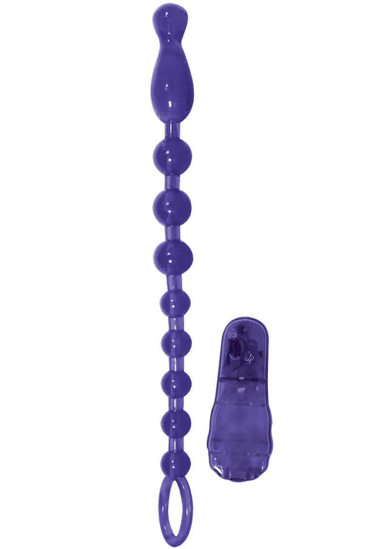 Vibrating Butt Beads - Purple(disc)