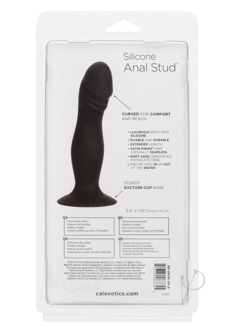 Silicone Anal Stud Black