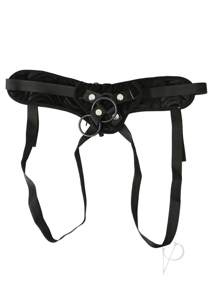 Vibrating Corsette Harness Black