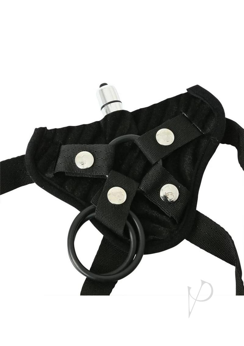 Vibrating Corsette Harness Black